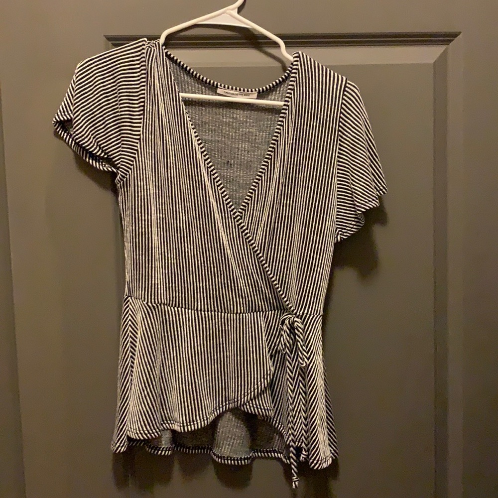 Black and white strip shirt